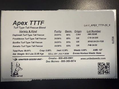 Apex TTTF 50 Pound Bag (FREE SHIPPING)