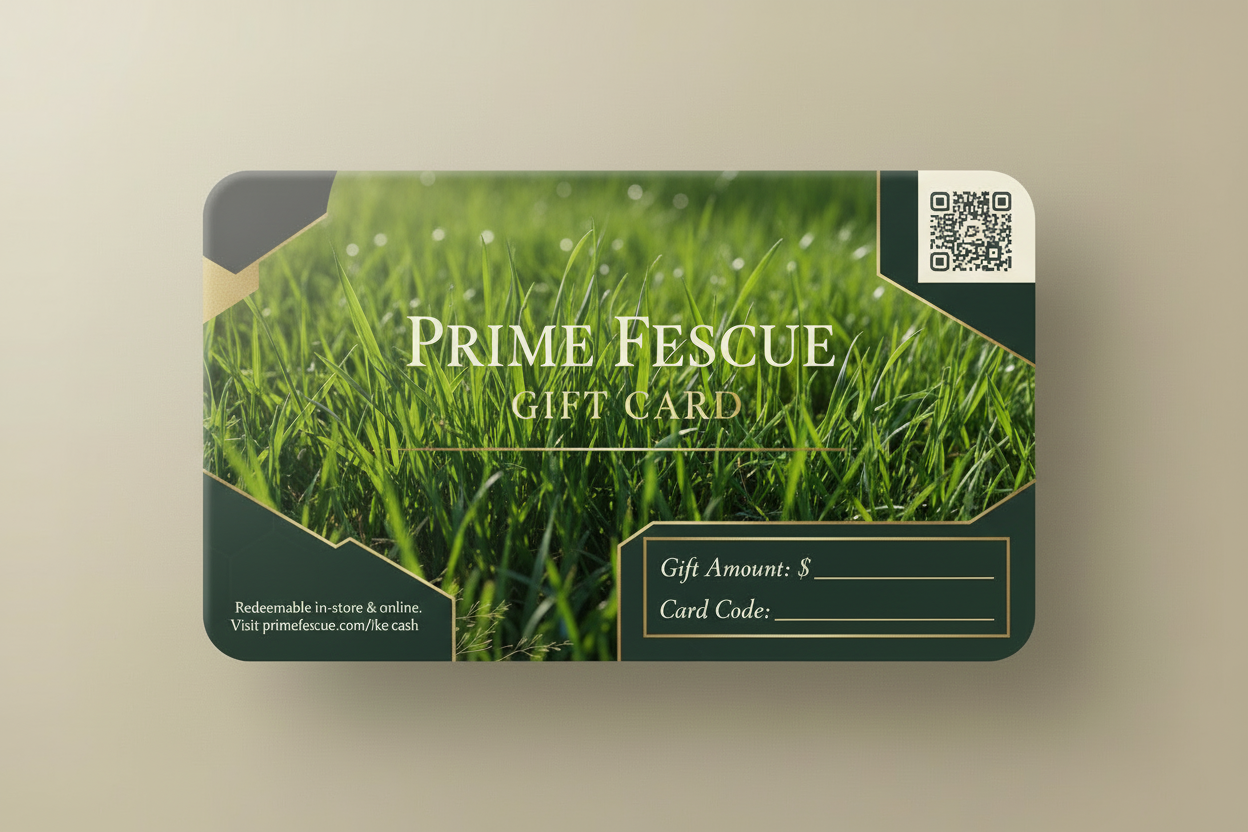 gift card with my grass on it